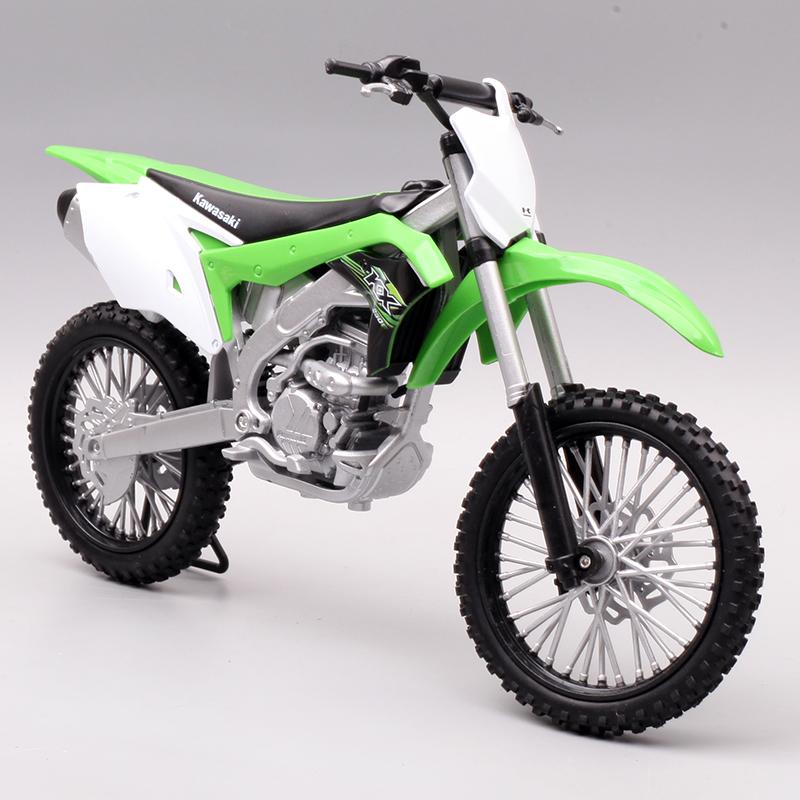 Welly 1/10 Kawasaki 2017 KX 250F Alloy Motorcycle Model High Simulation Diecast Metal Motorcycle Model Collection Children Gifts