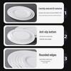 Melamine White Oval Fish Plate – Thickened Imitation Porcelain, 16-inch Large for Hotels