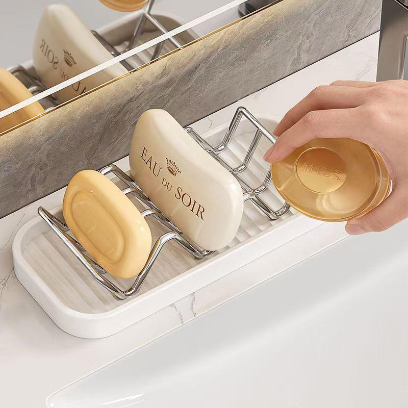 Creative Stainless Steel Soap Dish with Draining Function