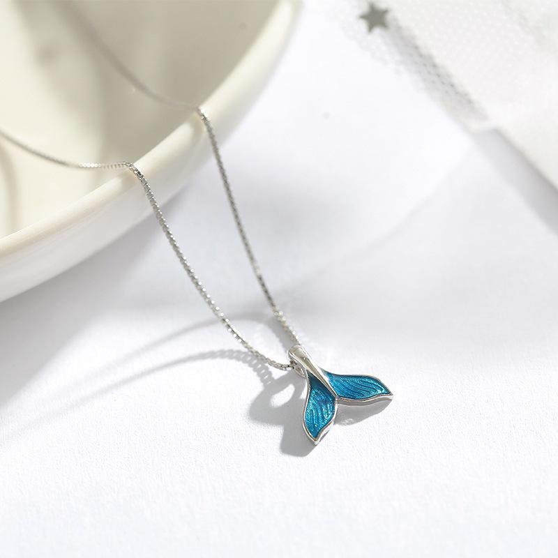 2023 Fishtail Necklace: Simple Dolphin Pendant Mermaid Chain for Women - Chic Collarbone Jewelry, Best Friend Gift