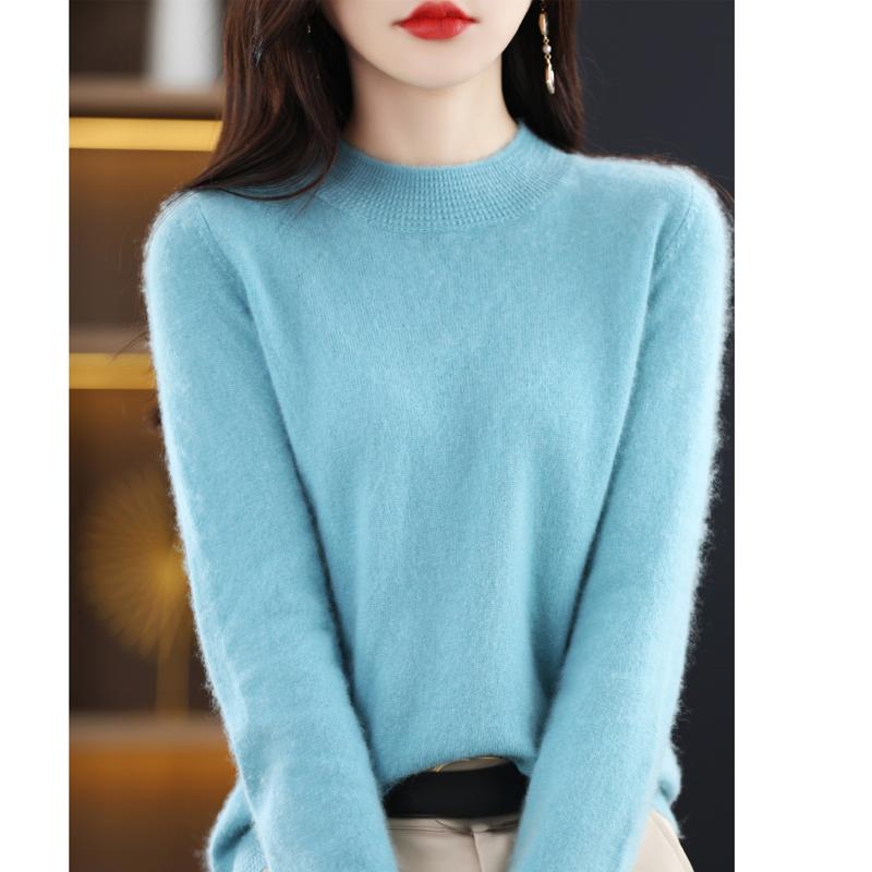 

Женский кашемировый свитер Qinghe кашемир 30% кашемир 70% шерсть осенне-зимний пуловер теплый и модный XXL