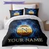 SSC Napoli Custom Name Pattern Bedding,Quilt Set Quilt Cover Pillowcase Home Birthday Gift(1 * duvet cover + 2 * pillowcase, without core)