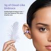 Elegant Touchscreen Clip-On Earbuds, Wireless Open Ear Headphones with 1.3" Color Display, Bluetooth 5.4, 50H Playtime, Ultra-Light 4.1g, IPX5