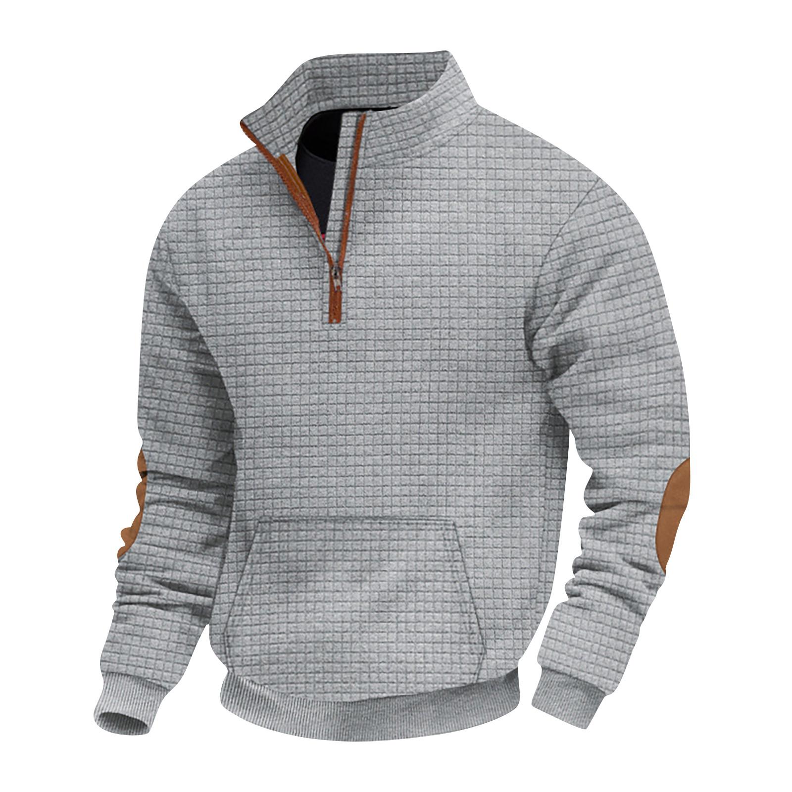 

Весенняя и мужская толстовка с воротником-стойкой — это повседневные свитера для активного отдыха, топы L