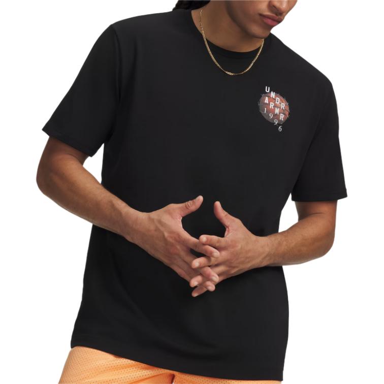 Under Armour Letter And Number Crew Neck Short Sleeve T-Shirt Men tops 6009326-008 XL