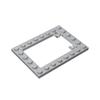 Non-Toxic 10Pcs 92107 Little Builder Plate 6X8 Trap Door Frame Flush 4X5 Trap Door Flat Hinge Building Block Part Moc Toy Compatible