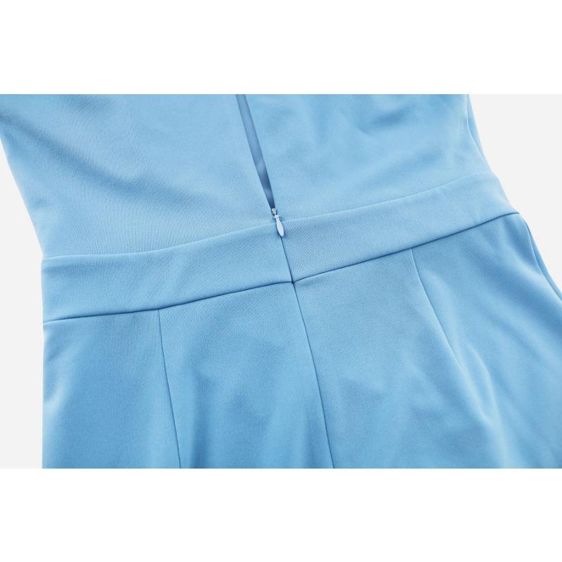 Dámské Sexy Obepínající Boky Štíhlé Stojáček Bez Rukávů Volánky Rybí Ocas Šaty Šaty