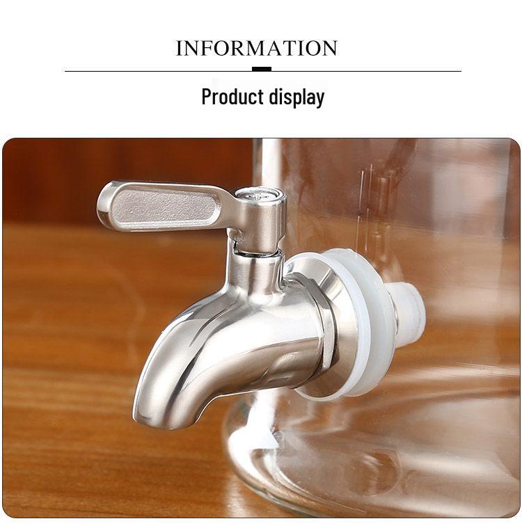 304 Stainless Steel Alcohol Infusion Faucet for Bottles, Barrels, Cans, Jars, and Pots.