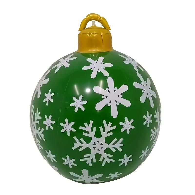Big Outdoor Christmas Inflatable Decorated Ball 60cm PVC Giant Big Large Balls Xmas Tree Decorations Ball without Light Ornament