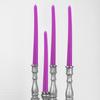 4Pcs Tall Unscented Taper Candles 10 Inch Black Dinner Table Candles Cotton Wick Smokeless Elegant Romantic Ambiance Decor 8H