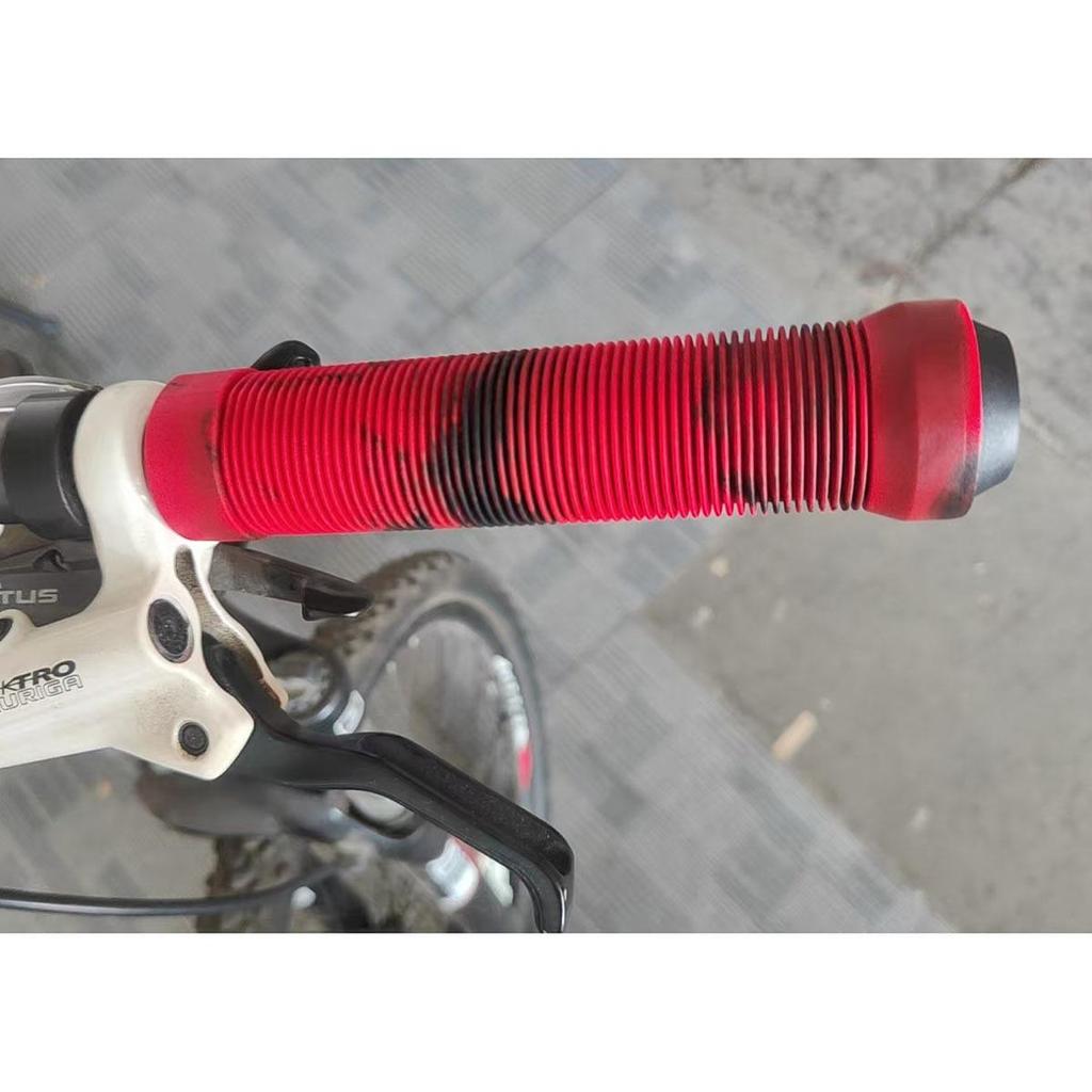 Rutschfeste, stoßdämpfende Mountainbike-Lenkergriffe aus Gummi - Bequemes, weiches, dickes Paar