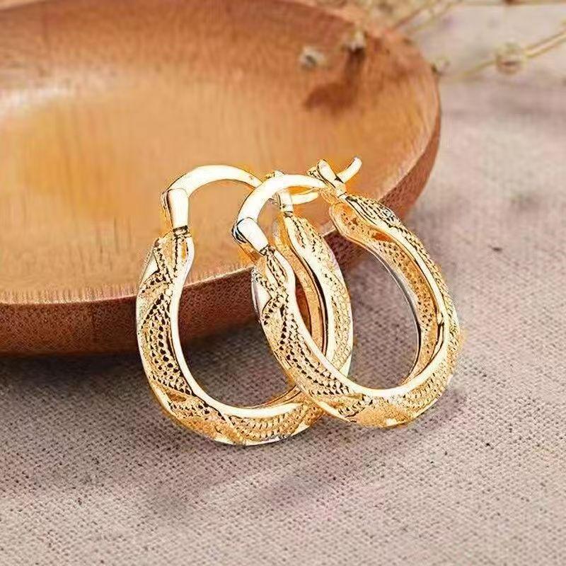 Luxurious European  American Style Creative Hollow Earrings for Women - Simple Fashion Accessories