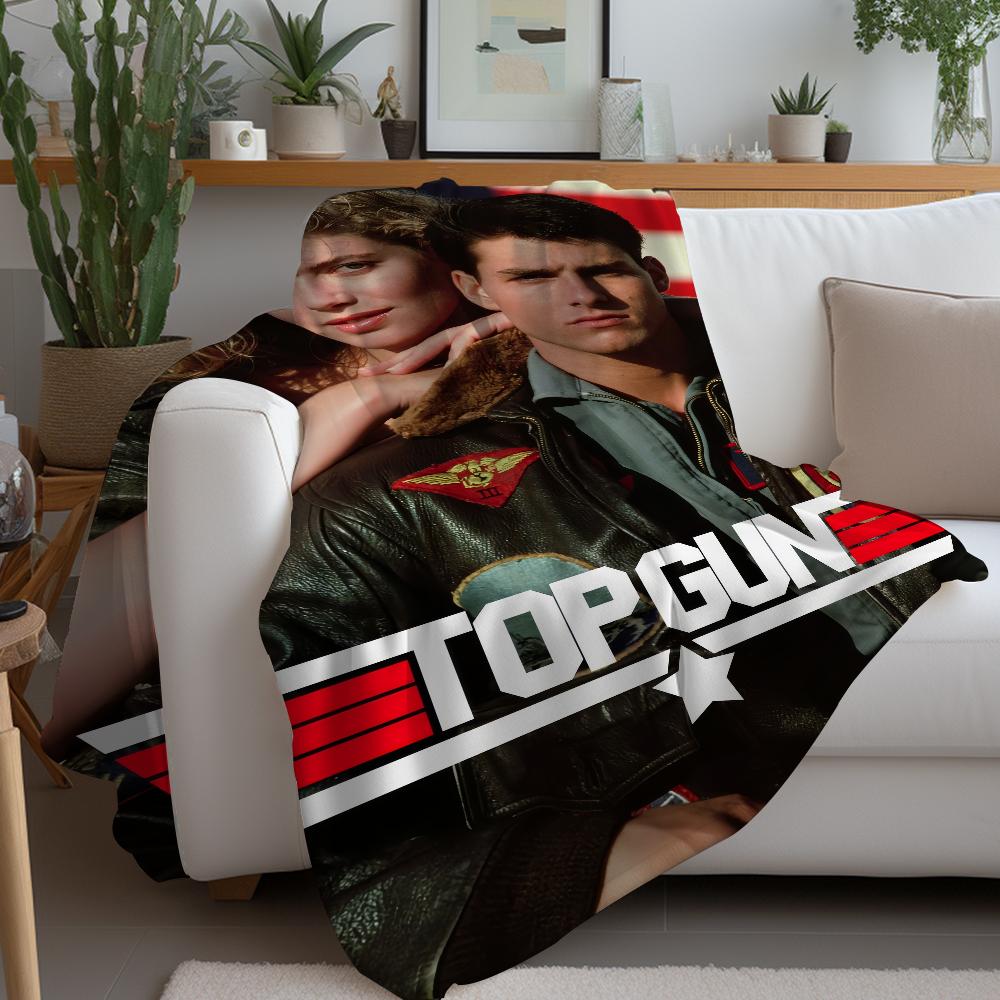 Classic Movie Top Gun Blanket Warm Soft Suitable For Bedroom Sofa Bed Living Room Office Travel Camping Gifts