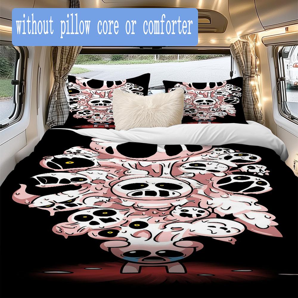 Skull Collection Pattern Bedding,Quilt Set Quilt Cover Pillowcase Home Birthday Gift (1*duvet cover+2*pillowcase,without core)ZSJT0917288