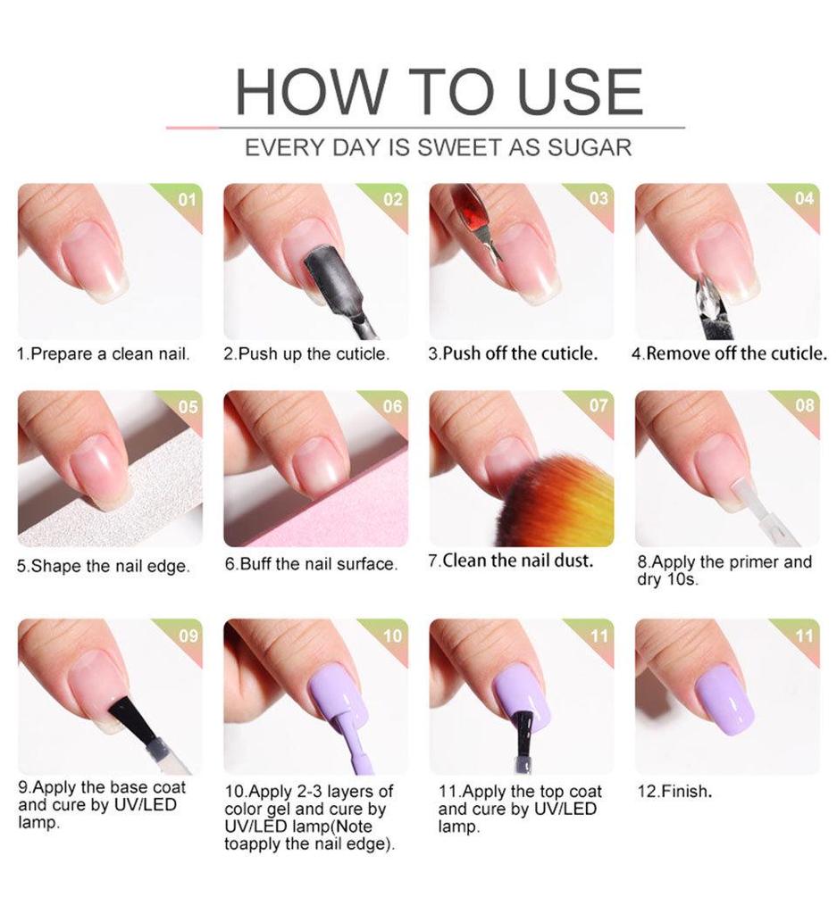 Complete Nail Polish Kit for Beginners: Professional UV Light Therapy Machine and Gel Set