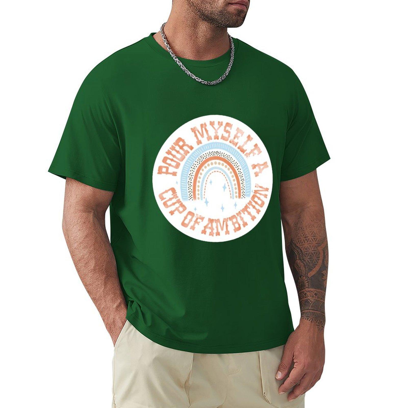 

Налей себе чашечку амбиций - футболка Долли Партон Мужская футболка Футболка большого размера Футболка большого размера Мужские футболки XXXL зелёный