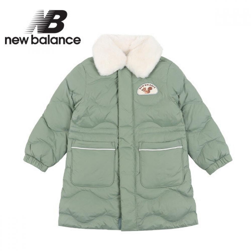 

New Balance Kids Tree Collar Detachable Quilted Down Jacket Khaki 150