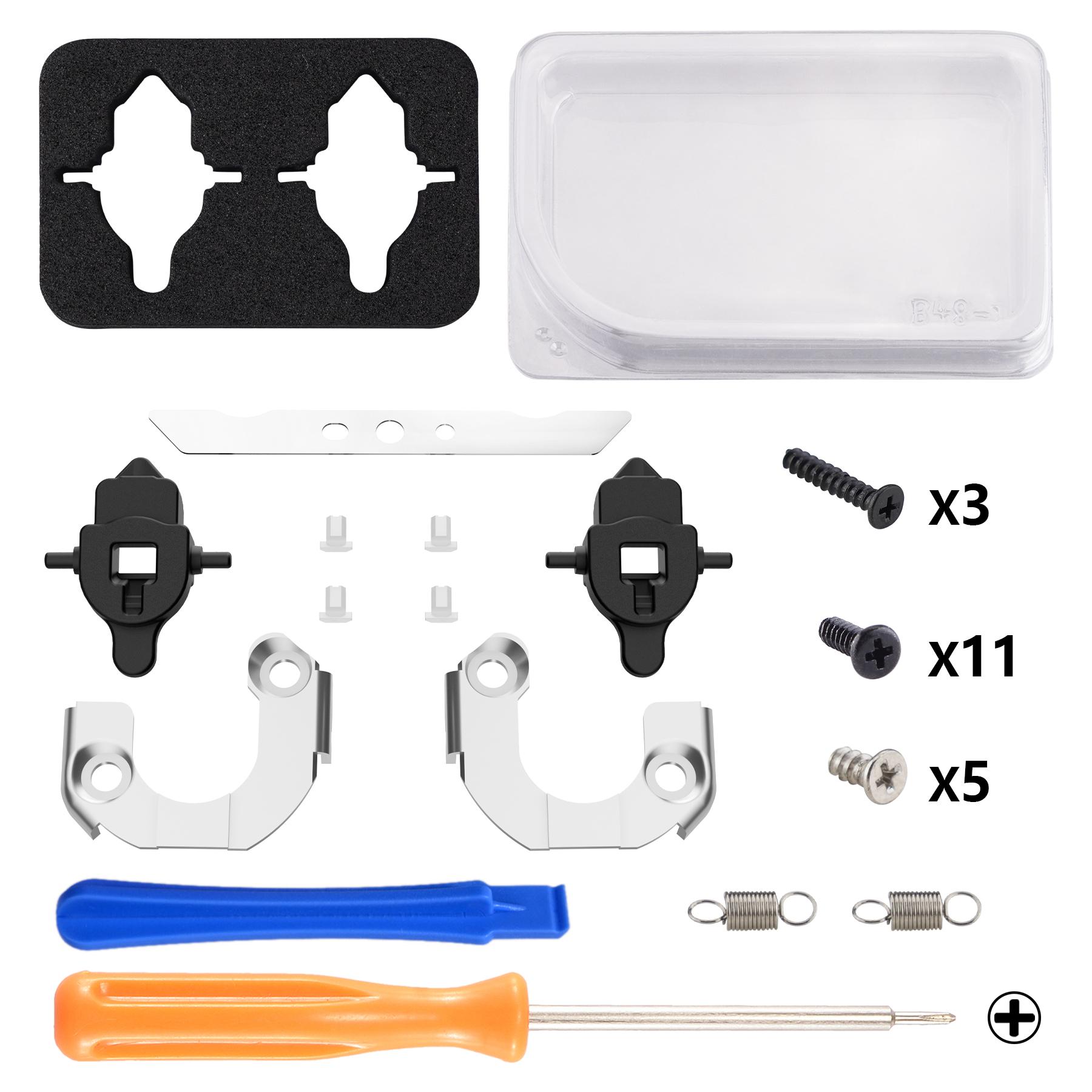 

eXtremeRate Back Paddle Replacement Magnetic Module Kit for ps5 Edge Controller, Repair Parts Back Buttons - Without Back Paddle For ps5 Edge