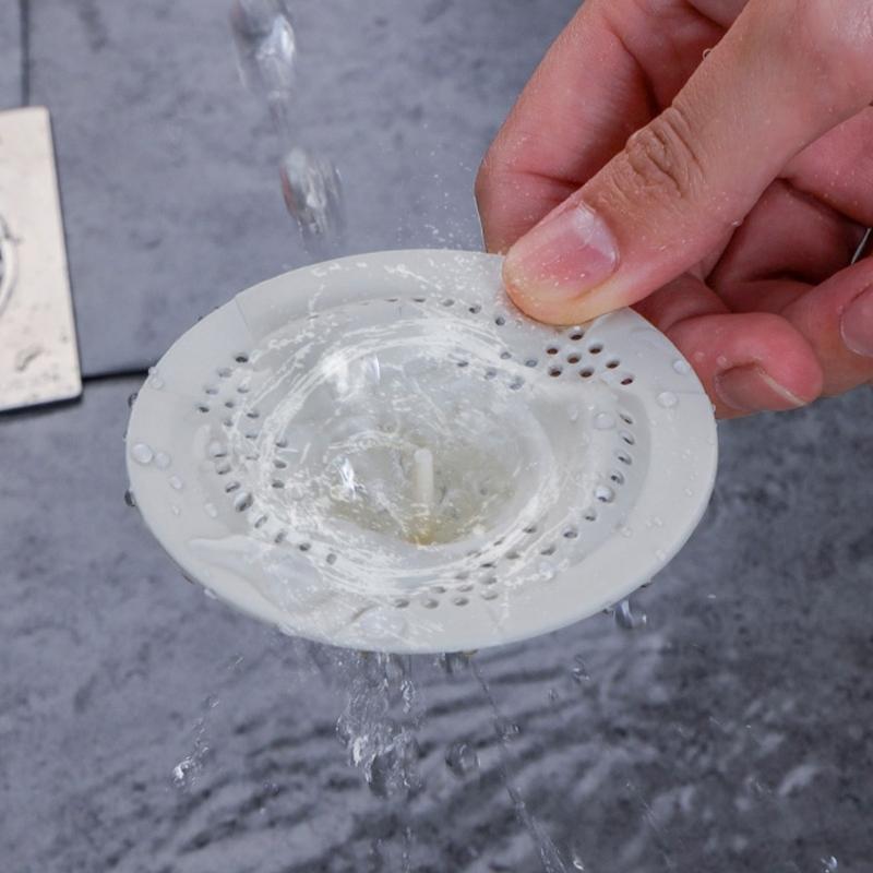 Set of 10 Drain Cover Odor Prevention Bathroom Sink Anti Smell Trap Japanese Style Drain Hair Filter Sink Strainer