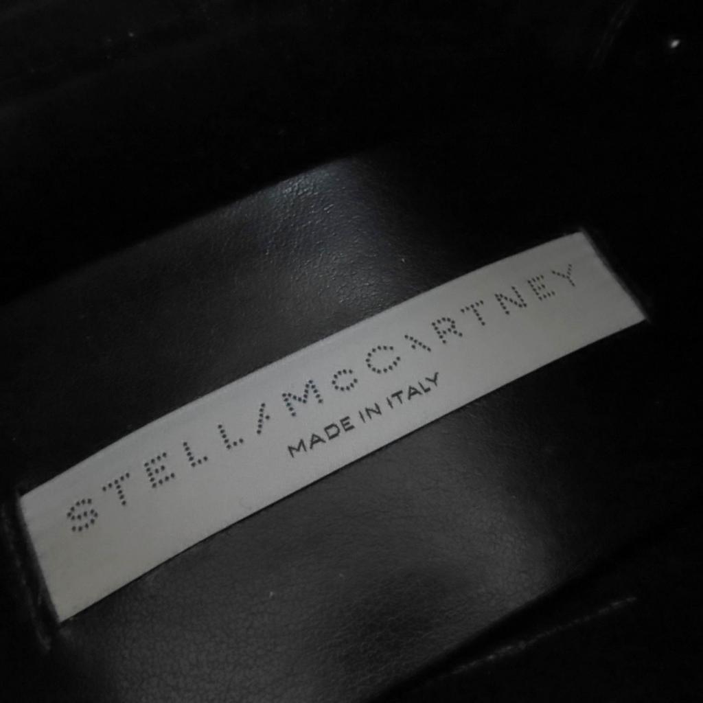 Stella McCartney loafers Chain detail chunky heel black leather Women 38 810103 Used