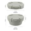 Creative portable silicone folding lunch box for office workers, microwaveable food storage container, storage box, cafeteria lunch box