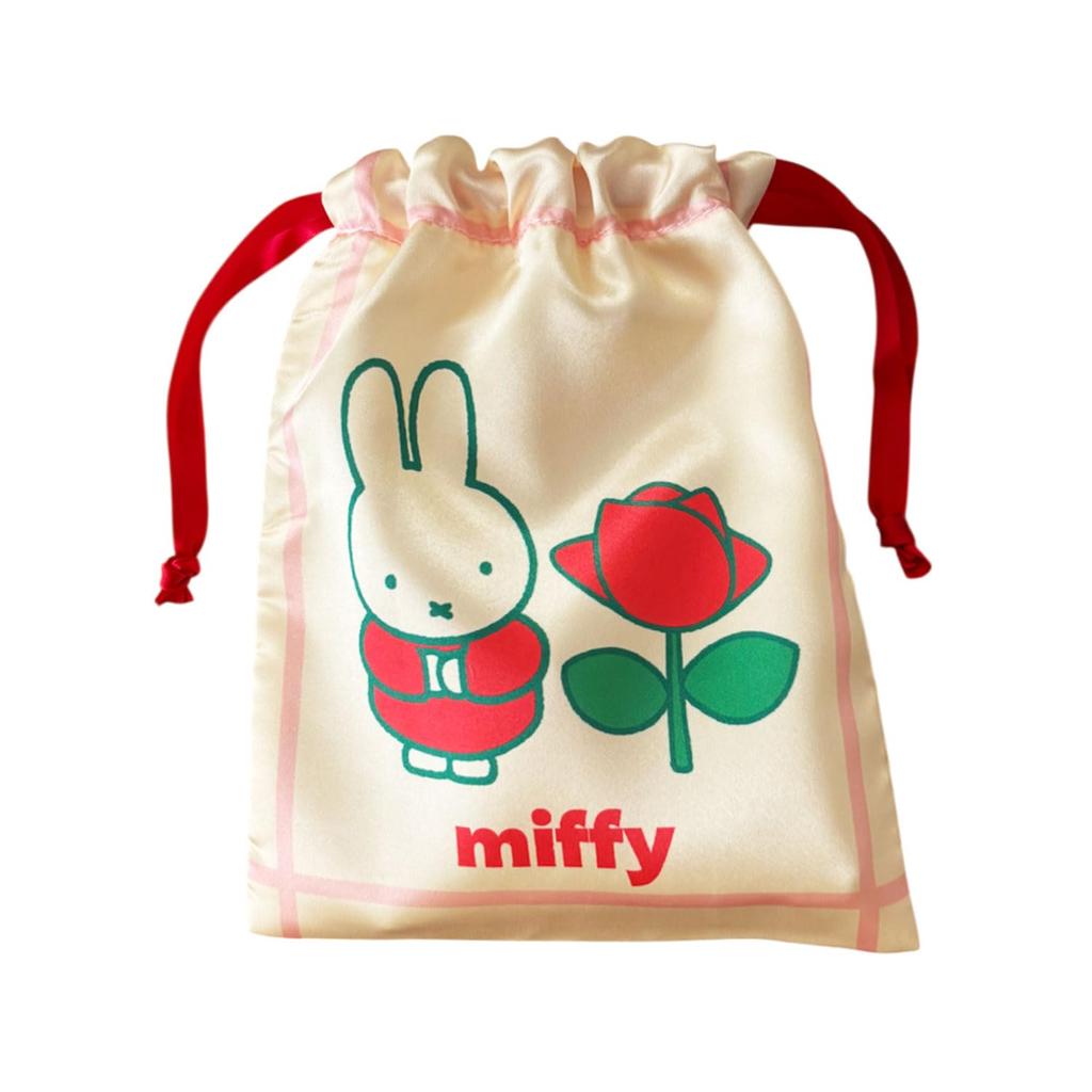 Small Planet Miffy Ribbon Drawstring Bag Flower