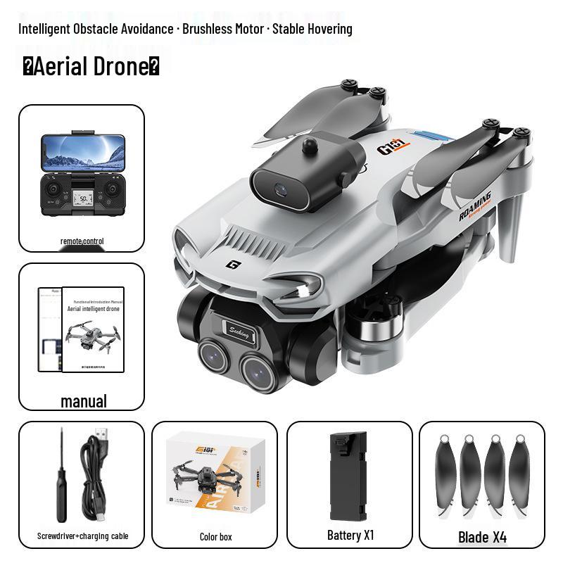 8K HD Mini Foldable Drone: Long Battery Life, Brushless Quadcopter & Large Screen Remote