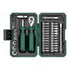 40Pcs/set Ratchet Wrench Screwdriver Household Repair Tool Screw Driver Bit Magnetic 150x95x45mm Hand Power Tool Accessories
