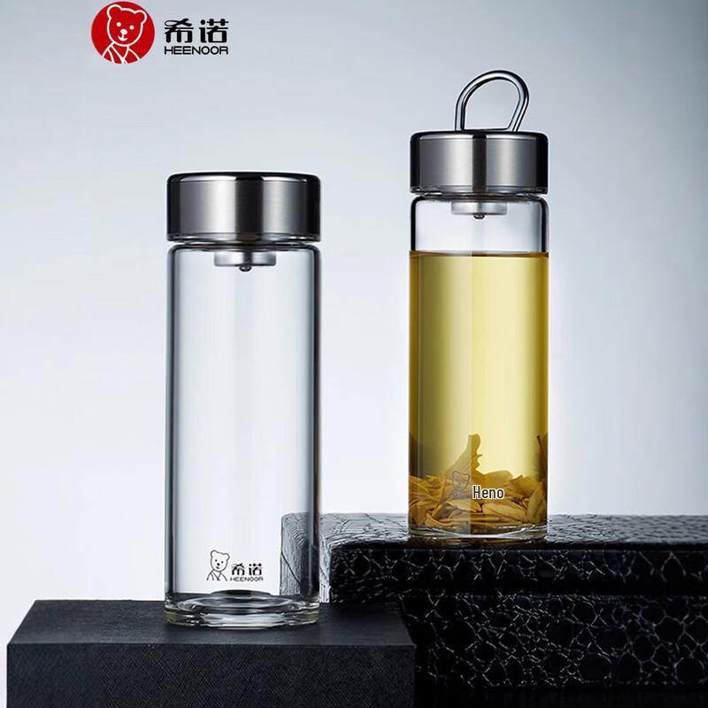 Xinuo Portable Heat-Resistant Glass Bottle with Loop