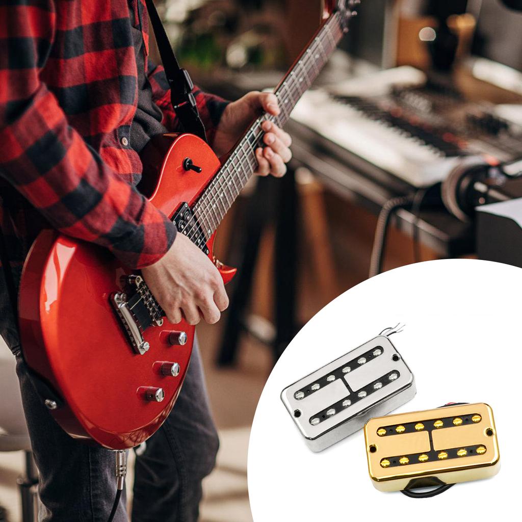 Professional Guitar Neck Pickup Humbucker Neck Pickup Electric Guitar Pickup Guitar Sound Enhancement Metal Texture