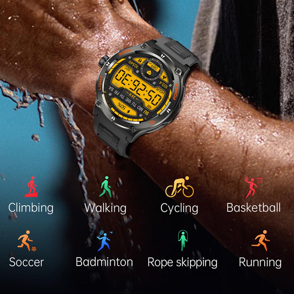 Smart Watch Answer/Make Call Waterproof Smartwatch with Flashlight Heart Rate/Sleep Monitor Fitness Watch for Men Women
