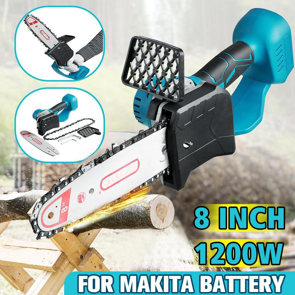 

8-дюймовая бесщеточная аккумуляторная электрическая цепная пила для обрезки, перезаряжаемая пила для деревообработки, садовая пила для валки леса, для аккумулятора 18-21 В