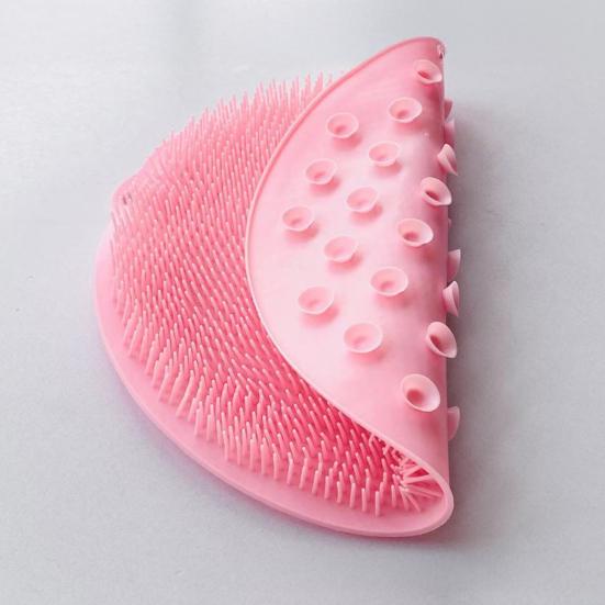 Foot Scrubber Mat with Anti-Slip Suction Cups, Ultra Soft Silicone Bristles Bath Brush, Wall Mounted Bath Foot Cleaner for Deep Cleaning And Massage