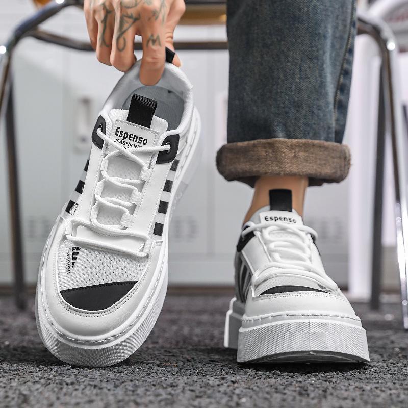 Spring new thick-soled men's and women's height-increasing casual board shoes couple lightweight student sports shoes