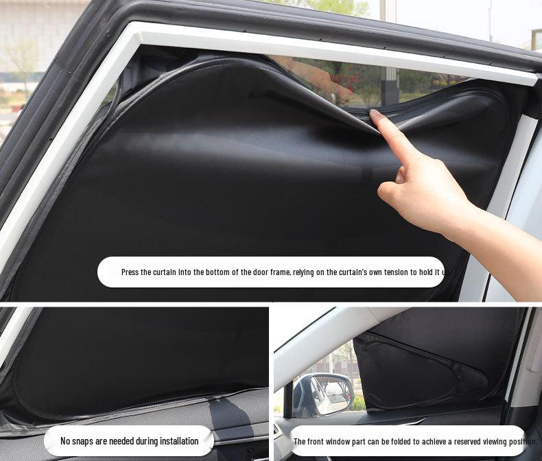 BYD Yuan UP Sunshade Car Window Curtains – Full Blackout, Heat Insulation, Sun Protection