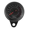 Universal 12V Vintage Motorcycle Tachometer Gauge LED Backlight Auto Accessory Black