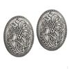 2pack Viking Wolf Pattern Brooch Badge for Clothes Shirt Jacket Accessories