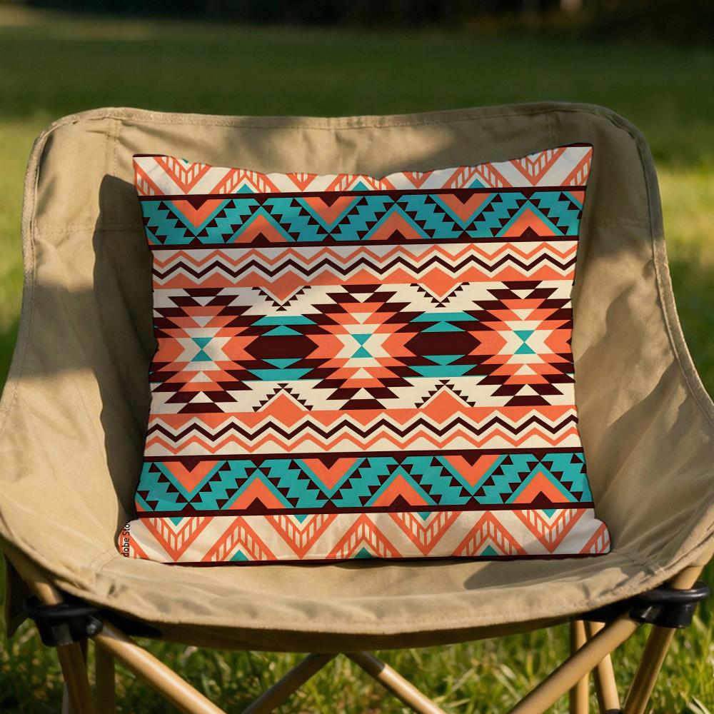 Fashion Bohemia Painting Cushion Cover Soft Reversible  Durable Pillow Cover  MultiScene Use for Home  Car Daily Comfort