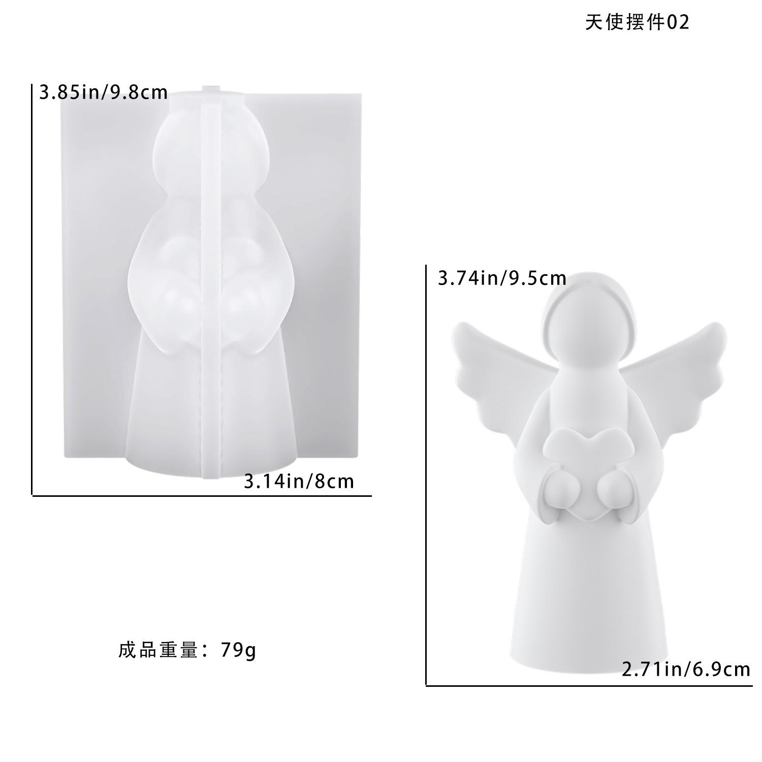 Silicone Moulds Hand-Made Angel-Statue Resin Casting Mold,Diy Candle Mold,Making Plaster Orname Mould For Home Decoration