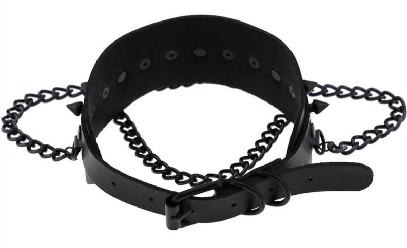 Piky Spiked Collar Black