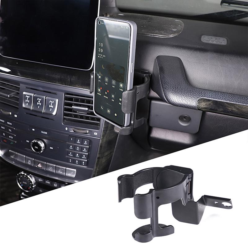 Für Mercedes Benz G-Klasse W463 2007-2018 Auto Mittelkonsole Multifunktionaler Handyhalter Wasserbecherhalter Autozubehör