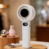 USB Rechargeable Portable Handheld Fan with LED Display Highspeed Cooling Fan  Summer Use