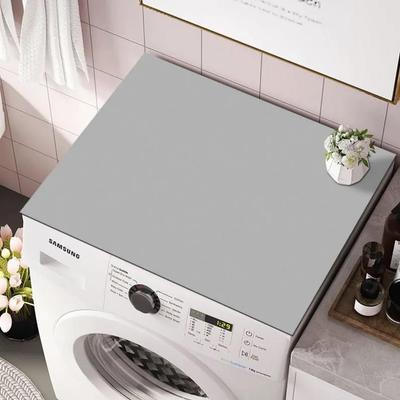 Solid Color Diatom Mud Washing Machine Cover Pad - Water-Absorbing, Non-Slip, Dust & Dirt Resistant Refrigerator or Countertop Mat