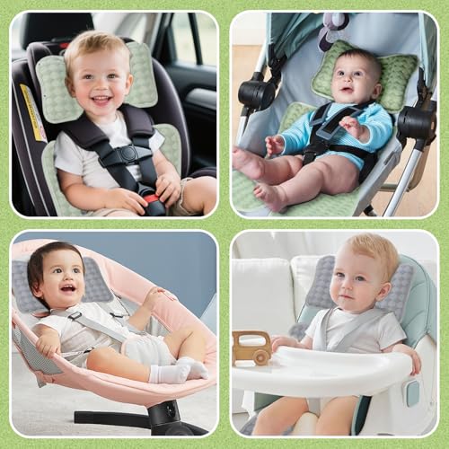 2-Pack Breathable Summer Seat Pad, Foldable Cooling Mat for Stroller, Car Seat, Baby Carrier, Universal Baby Stroller Cooler Cushion