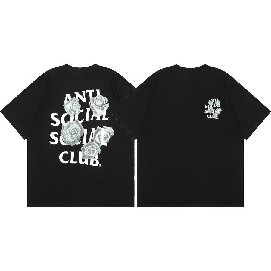 Difference Market Currency ASSC CLUB Hiroshi Fujiwara Lightning Series Printed Men's and Women's Loose Casual Short Sleeve T-Shirt