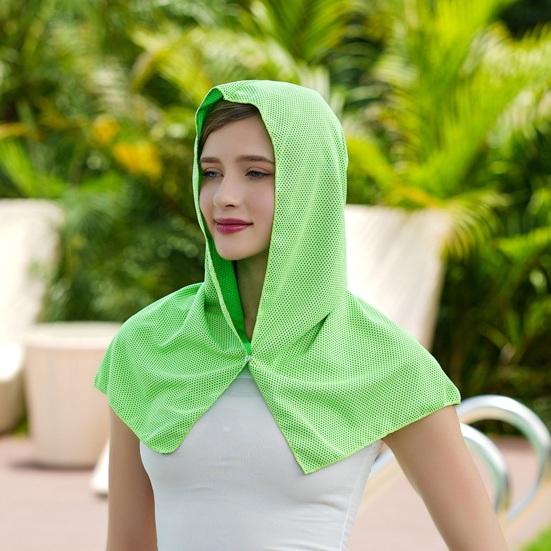 Cooling Towel U-shaped Hoodie Beach Camping Gym Sun Protection Quick Drying Head Protection Cooling Cloth Sunscreen Bandana Kerchief