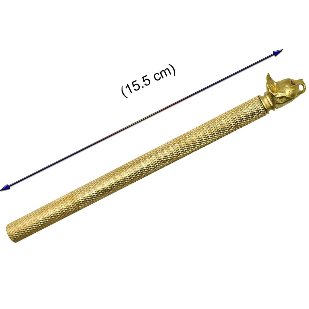 1 Messing-Kugelschreiber mit Gold a Traditionelles Neutrales Kugelschreiber-Schreibwaren Perfekt für Hochzeit und Schwarze Katzenkopf-Design Enthält eine spezielle Geschenkbeutel