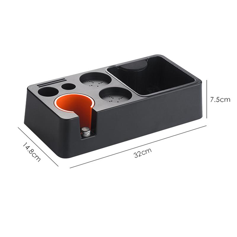 A20F-Coffee Accessories Tamping Station , Espresso Tamper Mat Stand Coffee Portafilter Holder Station For 51-58Mm