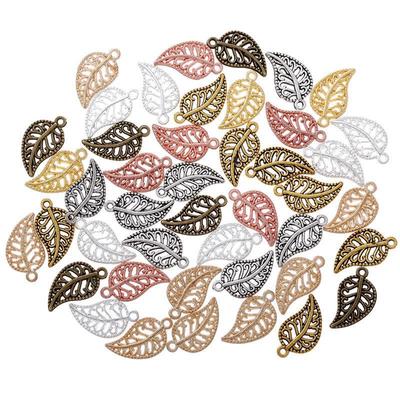 Намисто зі сплавом із підвіскою Leaf Design - стиль ретро, ​​популярне в Європі та Америці, модель Q323