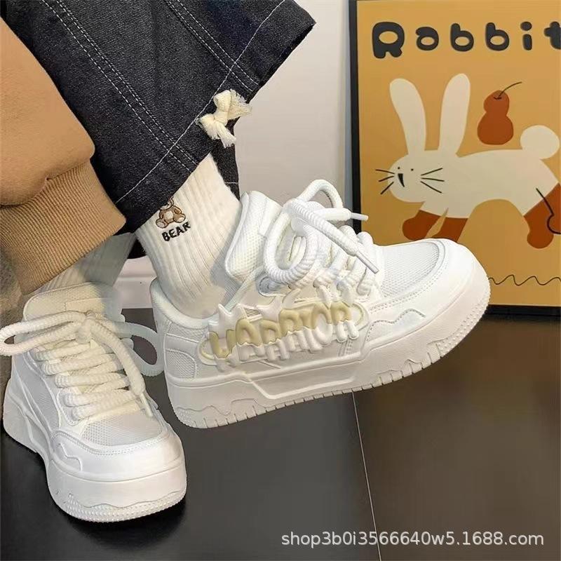 Dopamine white shoes women's thick-soled heightening women's shoes sports versatile breathable original casual board shoes explosion